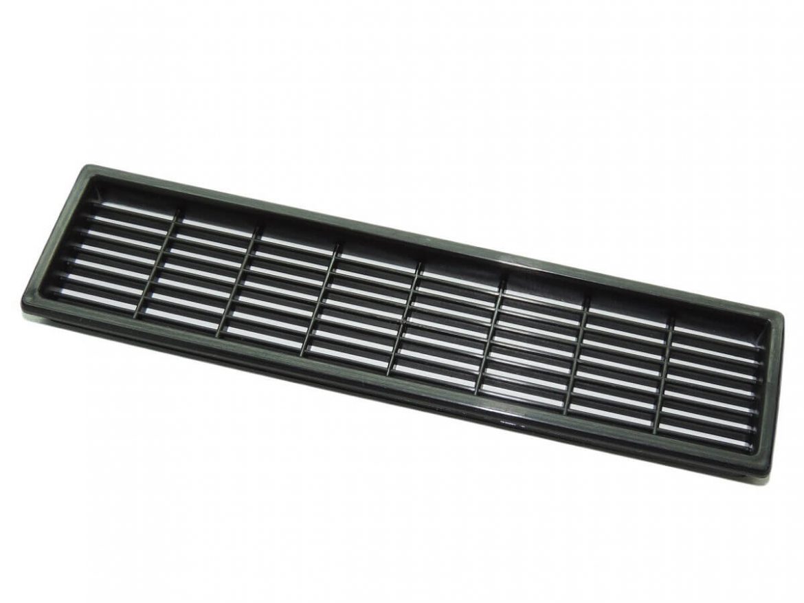 AIR VENT COVER PLASTIC GILLE 170x40mm Black