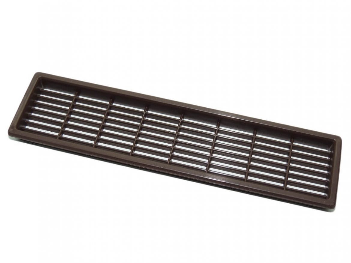 AIR VENT COVER PLASTIC GILLE 170x40mm Brown