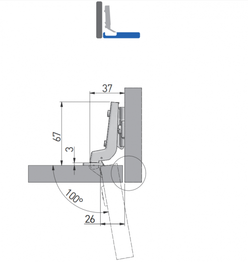 CERNIERE PER MOBILI GTV INSET