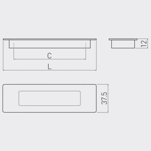 TIRADOR PARA MUEBLES UZ-E6 UTOPNI