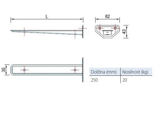 SHELF BRACKET RAV-20