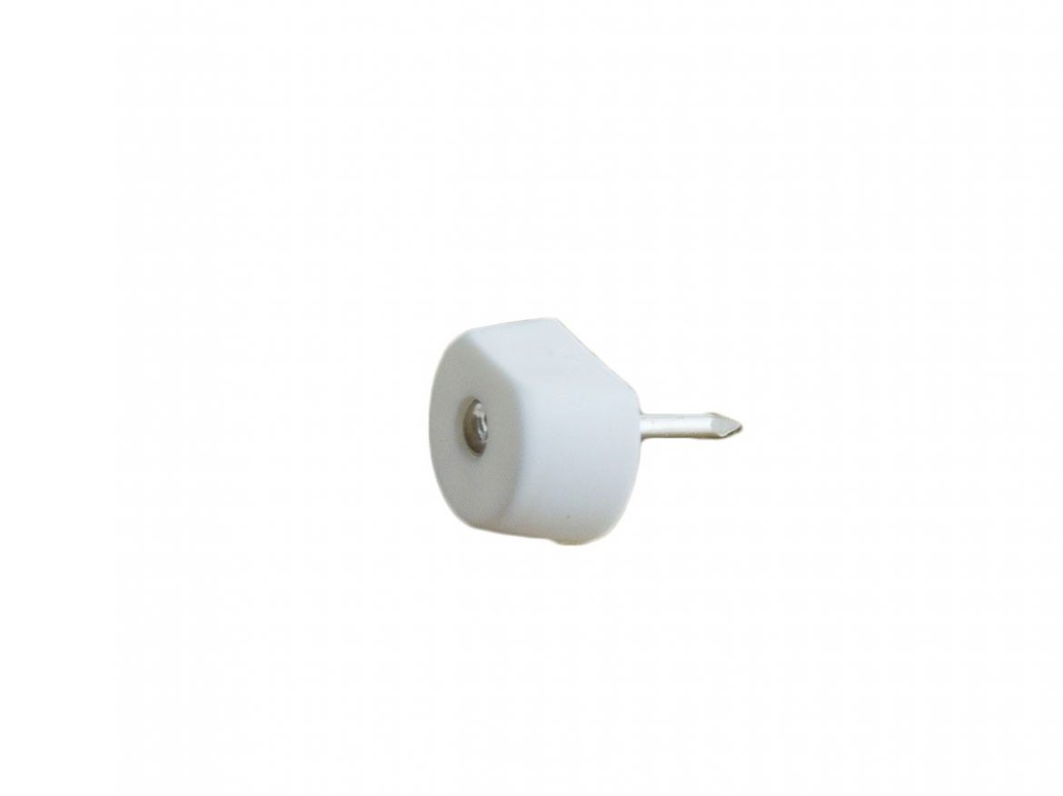 SHELF PINS WITH NAILS WHITE (20pcs)
