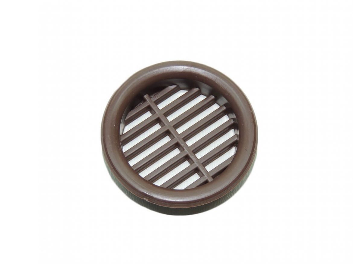 VENT COVERS PLASTIC ROUND Ø35mm BROWN