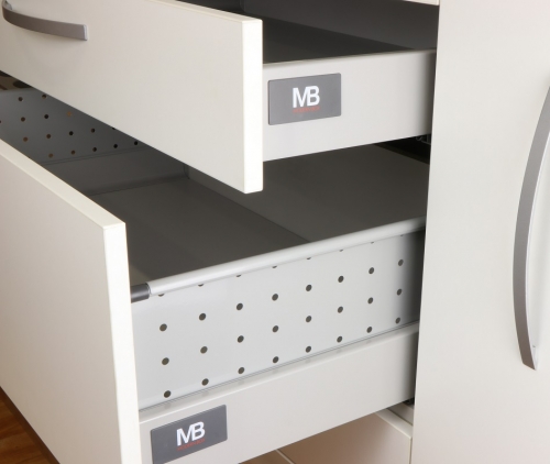 Ladegeleiders met zachte sluiting, moderne doos H = 83 mm