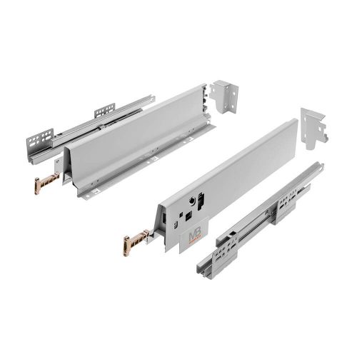 Ladegeleiders met zachte sluiting, moderne doos H = 83 mm