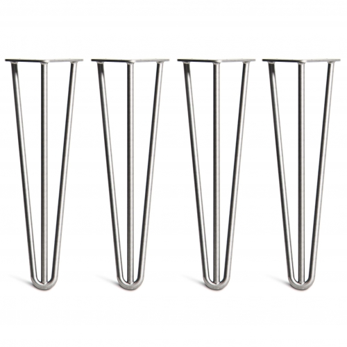 PIEDS DE TABLE BASSE EN ÉPINGLE À CHEVEUX À 3 TIGES 400 mm Robuste
