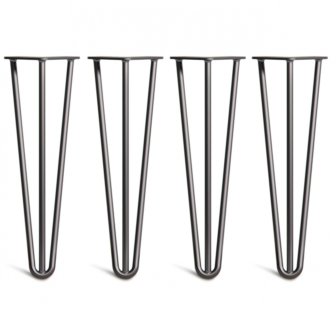 COFFEE TABLE LEGS HAIRPIN 3-ROD 400mm Heavy Duty