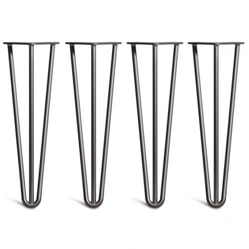PIEDS DE TABLE BASSE EN ÉPINGLE À CHEVEUX À 3 TIGES 400 mm Robuste