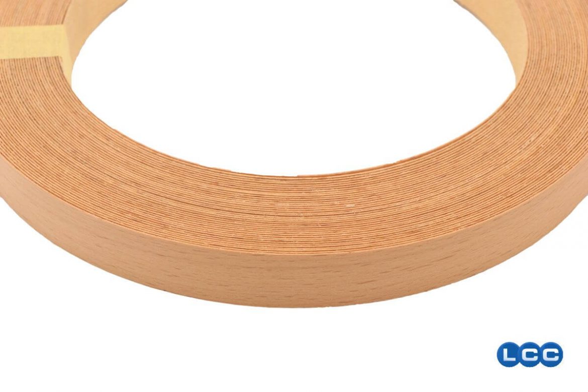 VENEER EDGE BAND BEECH 22MM WITH ADHESIVE 25M
