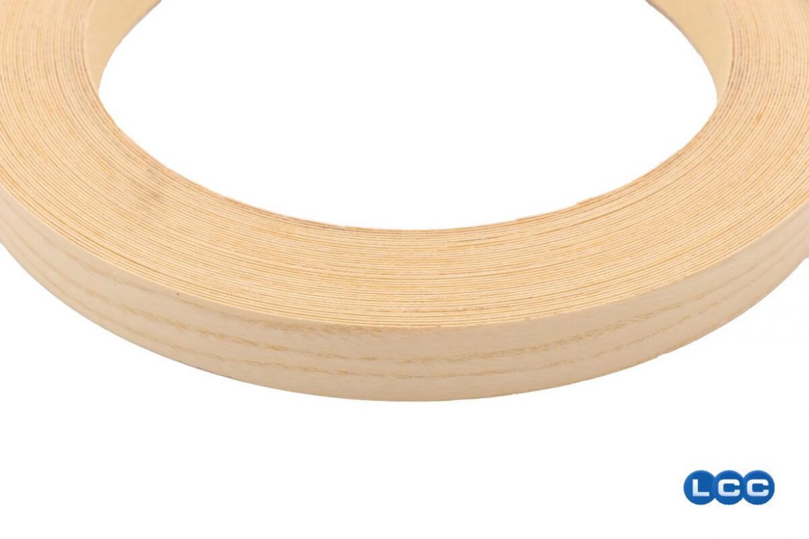 VENEER EDGE BAND ASH 22mm WITH ADHESIVE 25M