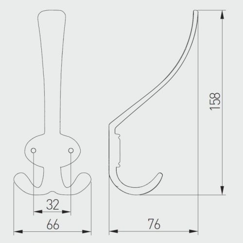 WALL HOOKS FOR COATS RUNA