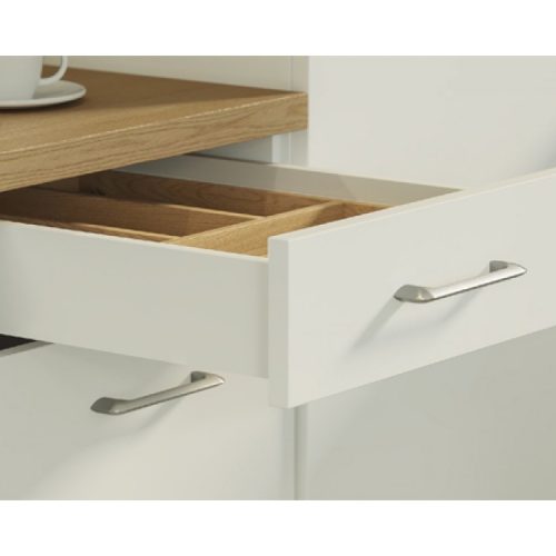 DRAWER SLIDES WITH METAL SIDES AXISPRO WHITE