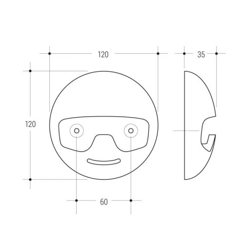 WALL HOOKS FOR KIDS TONDY 5-Colors