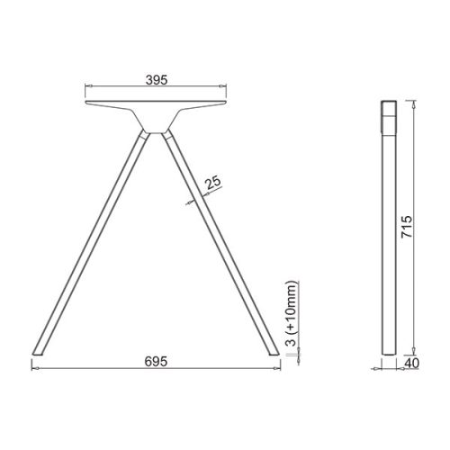 Bureaupoten Tieners Ral-9006