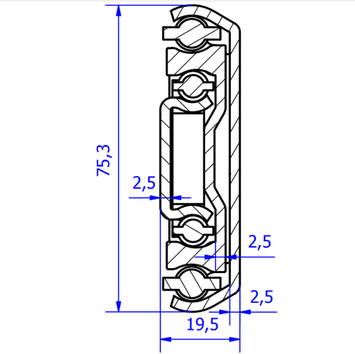 GUÍAS PARA CAJONES DE ALTA RESISTENCIA CON RODAMIENTO DE BOLAS HEAVY-200