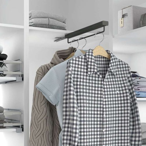 PULL OUT HANGING ROD FOR CLOTHES HANGERS Marlin Antracite