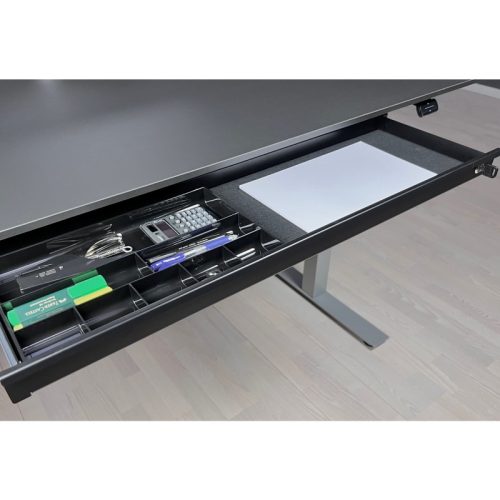 Boîte de rangement pour tiroir de bureau avec serrure