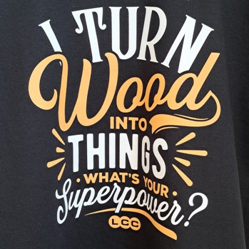 T-SHIRT CON CITAZIONE Superpotenza NERA