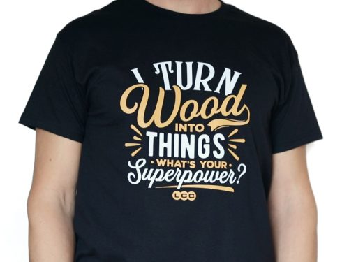 T-SHIRT CON CITAZIONE Superpotenza NERA