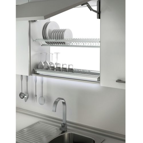 DISH DRAINER RACK AND TRAY Condo STAINLESS STEEL