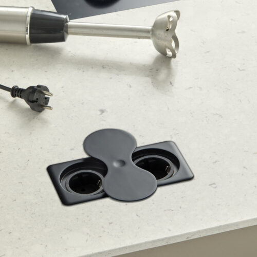 POP-UP POWER OUTLET Eight Square 2x Schuko