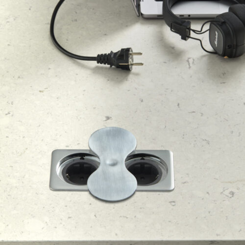 POP-UP POWER OUTLET Eight Square 2x Schuko